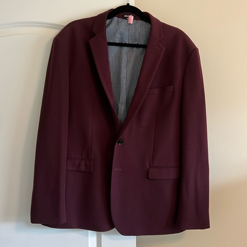 Men’s Express Slim maroon blazer 46Sx46C